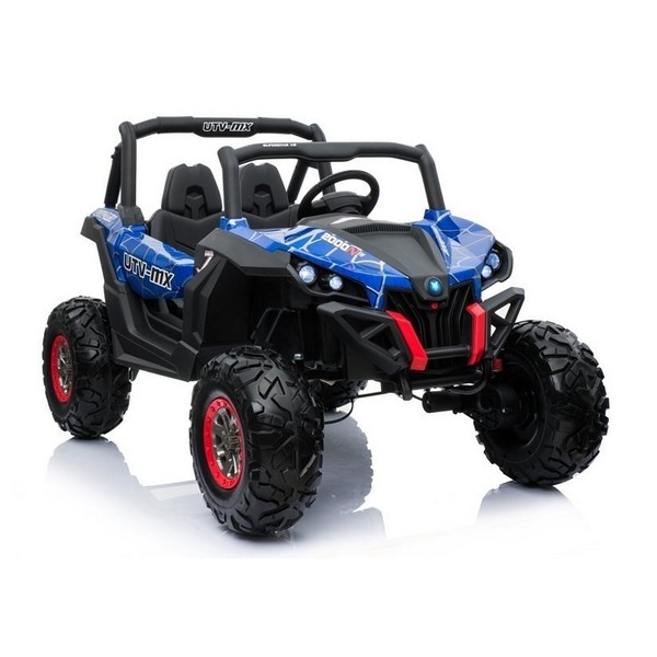 Продукт Двуместен акумулаторен джип SUPERSTAR 4Х4, батерии 2X12V с 2 кожени седалки, MP4 и меки гуми - 0 - BG Hlapeta